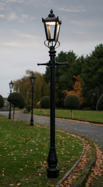 Victorian Garden Lamp Post 2.7m With LED Lantern Fitting