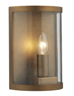 Natural Brass Simplistic Exterior Wall Light