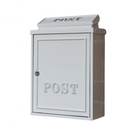 Wall Mounted Post Box in am Off-White Finish