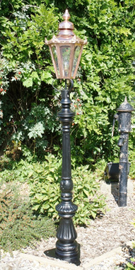 Ornate small Victorian lamp post