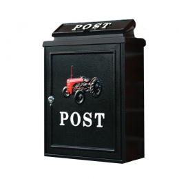 Wall Mounted Post Box with a Border Collie Dog  Design
