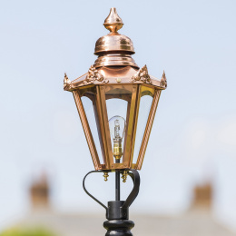 Small Copper Hexagon Victorian Lantern