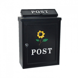 Wall Mounted Post Box with a Sun Flower Design
