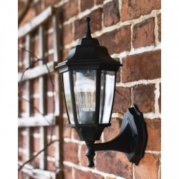 Traditional Black Aluminium Victorian Wall Lantern
