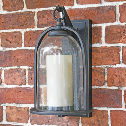 Traditional Bell-Shaped Glass Wall Lantern