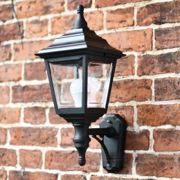 Black Traditional Reversible Wall Mounted Lantern