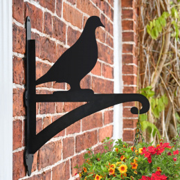 "Pigeon" Garden Hanging Basket Bracket On Brick Wall