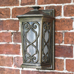 "The Westwick" Gothic Bronze Flush Wall Light