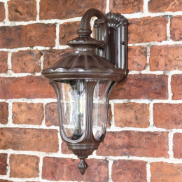 Traditional Bronze Top Fix Wall Lantern 