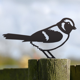 Sparrow Garden Sheet Steel Fence Topper In Black