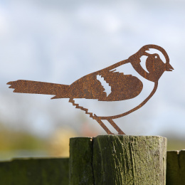 Sparrow Garden Sheet Steel Fence Topper In Rustic