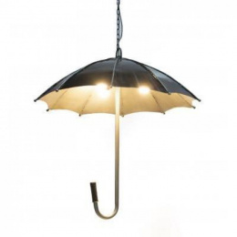 Umbrella Shaped Interior Hanging Pendant Light Lit Up