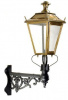 Small Antique Brass Dorchester, Corner Capella Wall Light Set