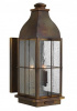 Solid Brass Vintage Lantern with Seeded Glass
