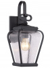 Black Period Flush Wall Lantern Light