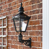 Black Victorian Style Mini Wall Lantern and Bracket