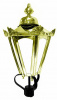 Medium Brass Hexagon Lantern