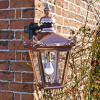 Copper Top Fix Wall Lantern With Corner Mount Bracket