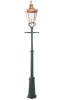 The Highfield Copper Victorian Aluminium Lamp Post and Lantern Set