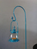 Electric Blue Garden Candle Lantern