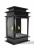 Contemporary Style Rectangular Wall Lantern In Black