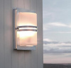 "Hythgate" Rectangular Modern Porch Light with Frosted Glass