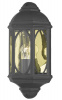 Matte Black Traditional Wall Lantern Flush Fit