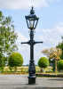 Miniature Victorian Lamp Post set on the Driveway