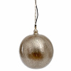 Nickel Moroccan Style Etched Ball Hanging Pendant Light