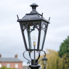 Small Black Gothic Lamp Post Top