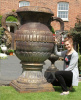 the lord Albert solid cast iron oversized urn