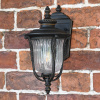 The Wilmont Bronze Ribbed Glass Wall Lantern