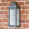 Large 'Terrington' Antique Copper Wall Lantern 