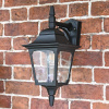 "Eccleshill" Top Fix Traditional Black Wall Lantern