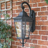 Large Black Traditional Suspended Wall Lantern