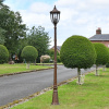 "The Rothford" Antique Bronze Beveled Glass Traditional Lamp Post 2.4m