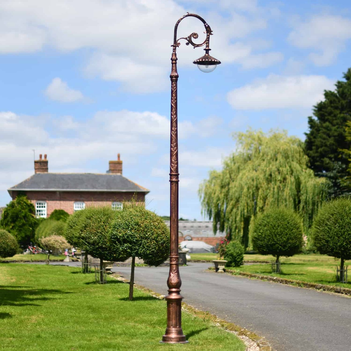 3.5m Antique Copper Lamp Post