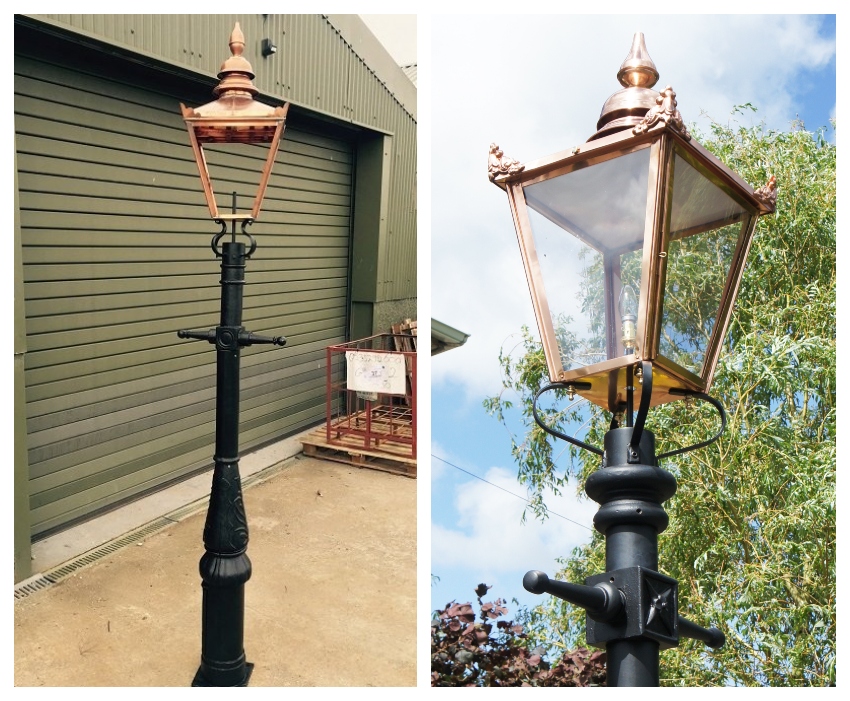 Refurbished Lamp Post with New Lantern