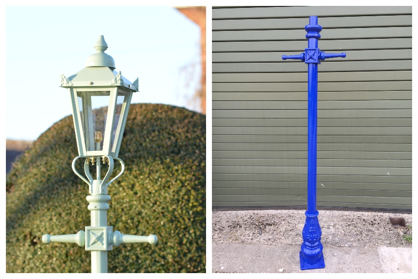 Sage & Blue- Custom Colour Lamp Post