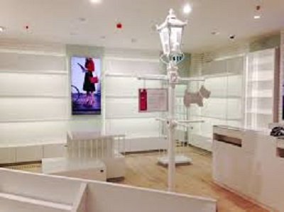 White lamp post for Radley store Liverpool