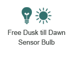 free dusk till dawn sensor bulb